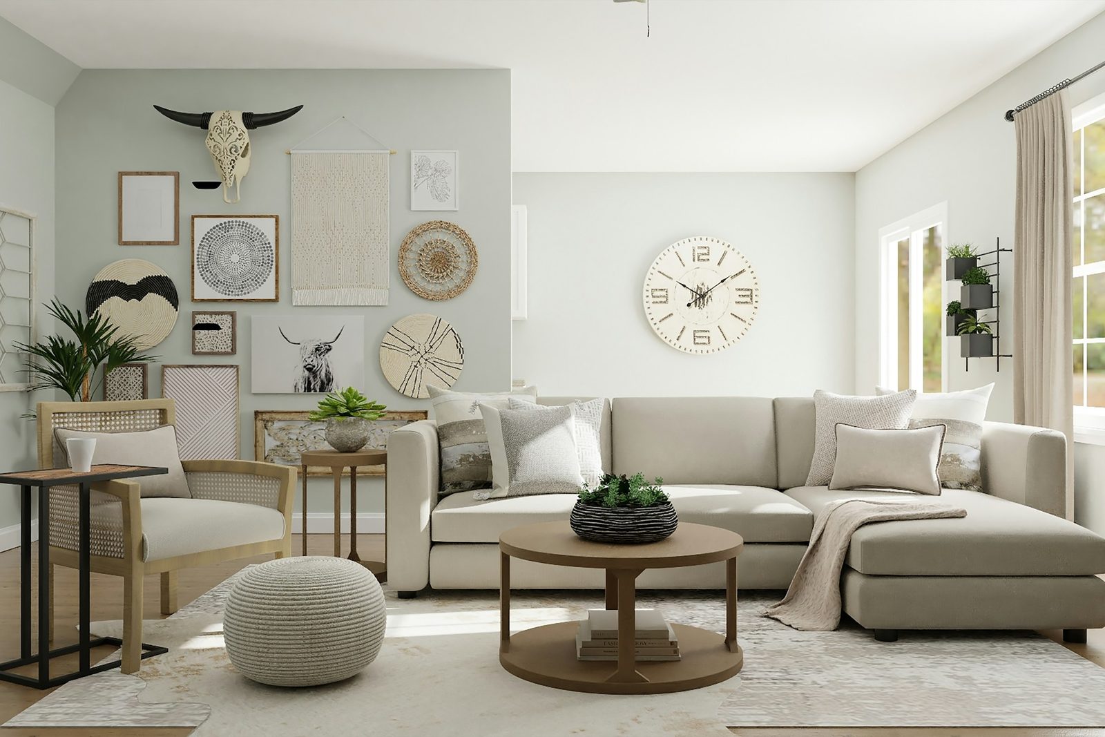 A living room at home