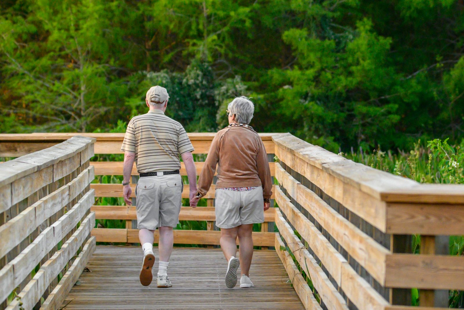 An older couple at home